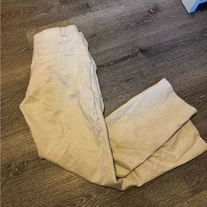 Quince khaki women’s straight leg pants